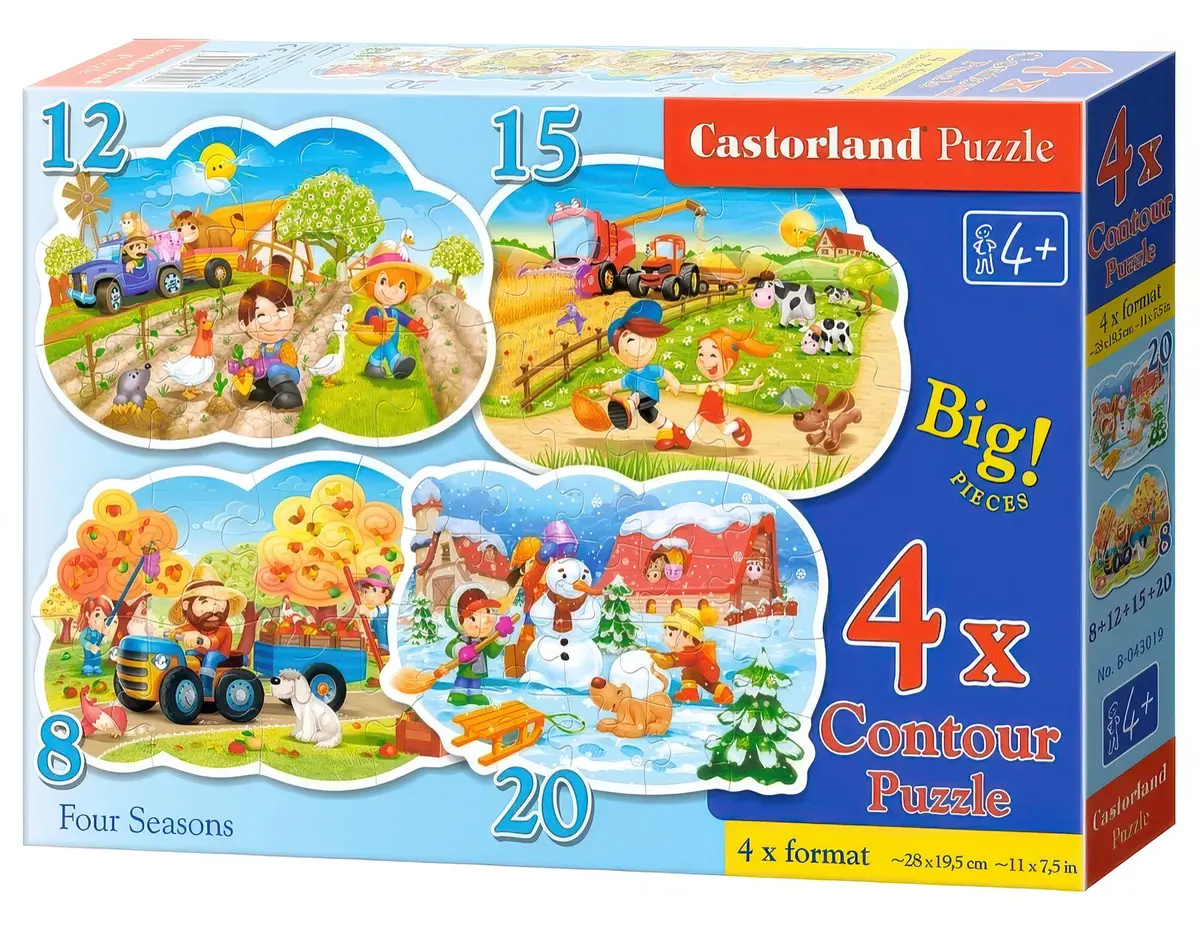 Castorland Puzzle 4-In-1 Four Seasons 1