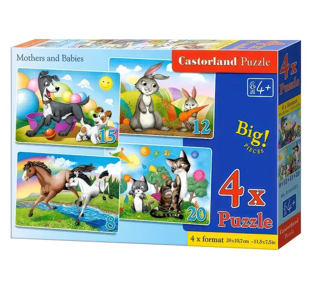Castorland Puzzle 4-In-1 Mothers And Babies 1
