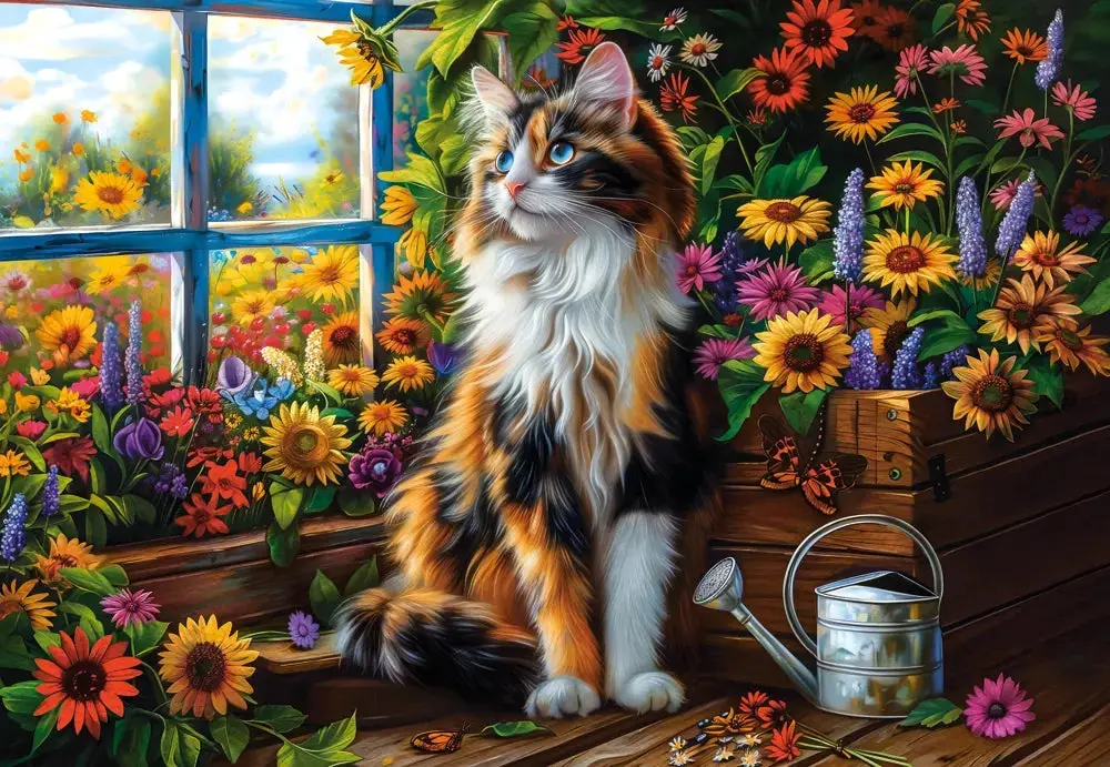 Castorland Puzzle Blooming Cat Meditation (1500 Pcs) 2