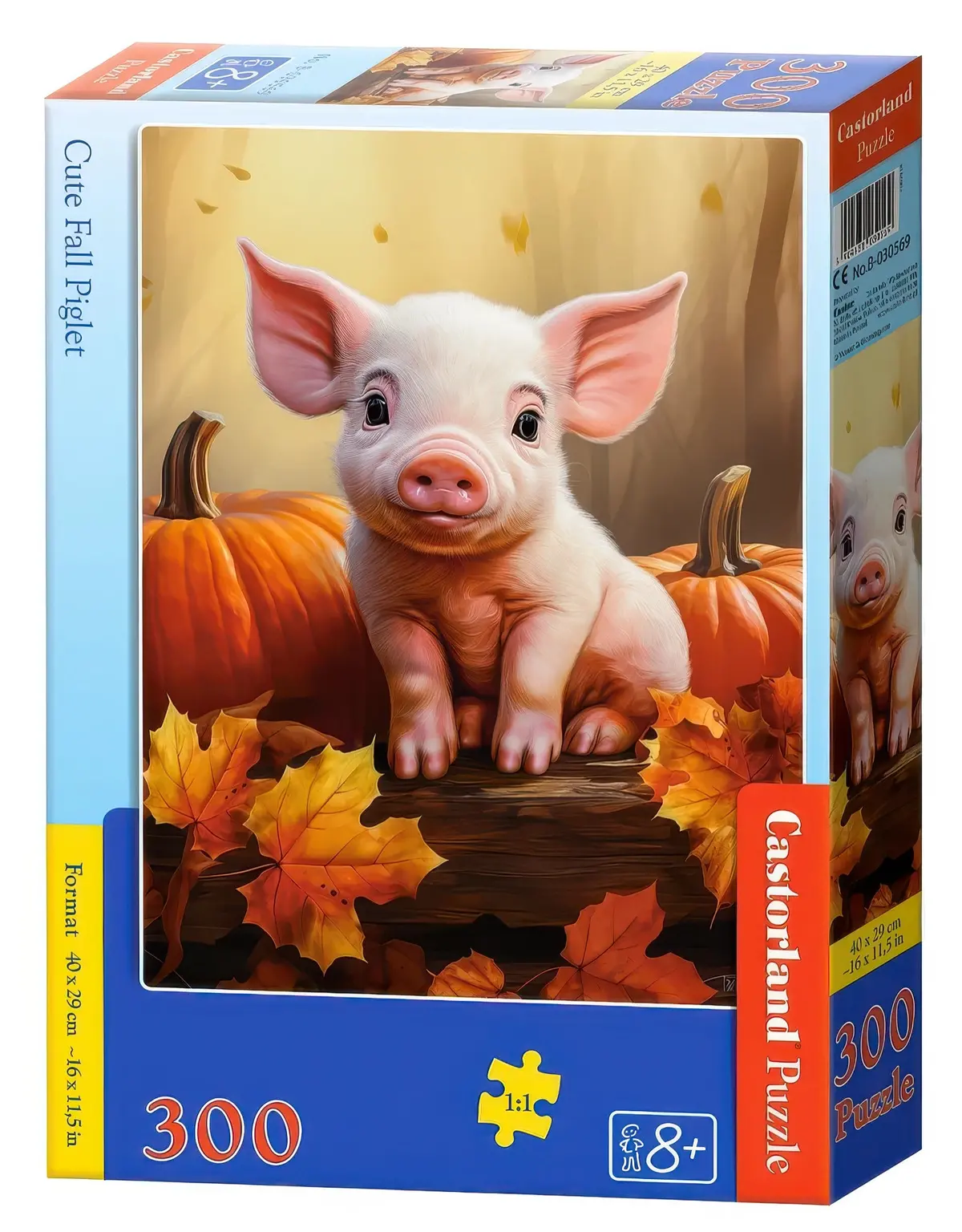 Castorland Puzzle Cute Fall Piglet (300 Pcs) 1