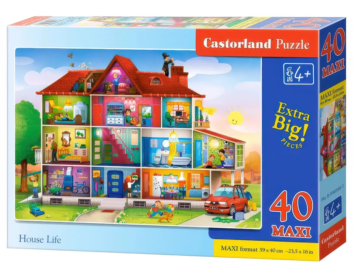 Castorland Puzzle House Life (40 Maxi Pcs) 1