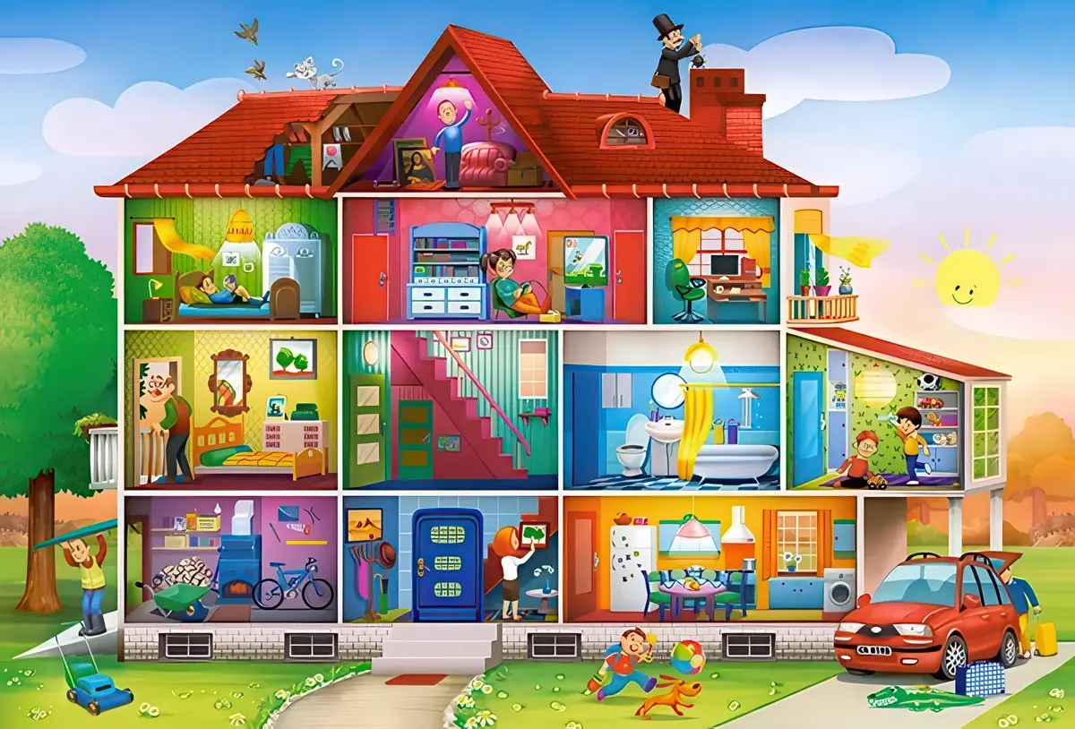 Castorland Puzzle House Life (40 Maxi Pcs) 2