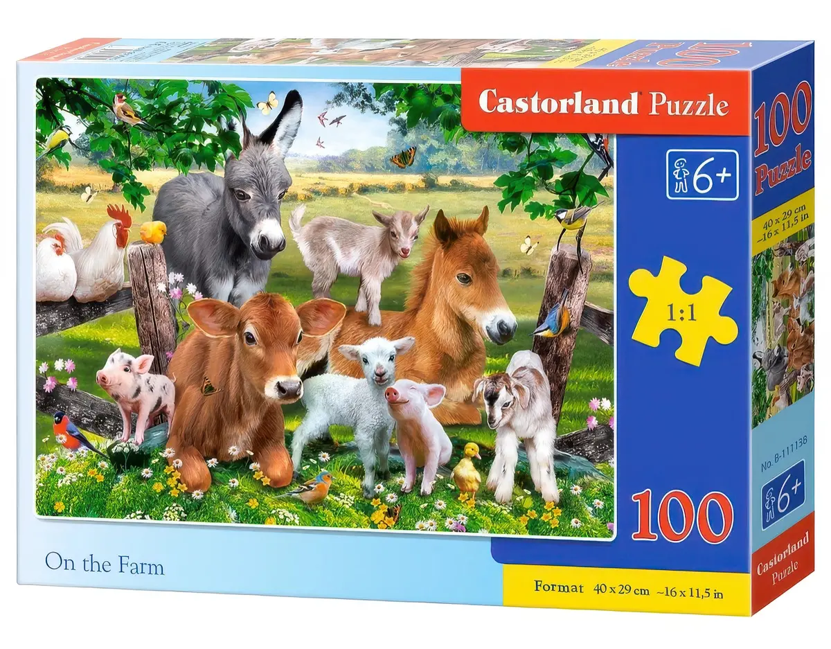 Castorland Puzzle On The Farm (100 Pcs) 1