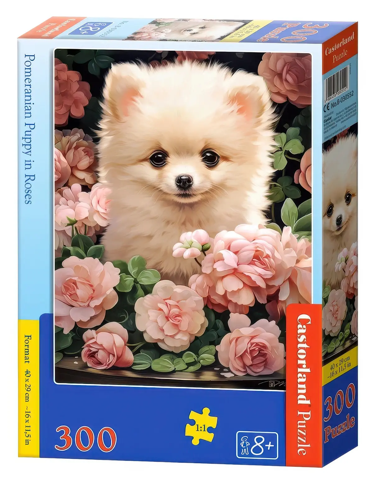 Castorland Puzzle Pomeranian Puppy In Roses (300 Pcs) 1
