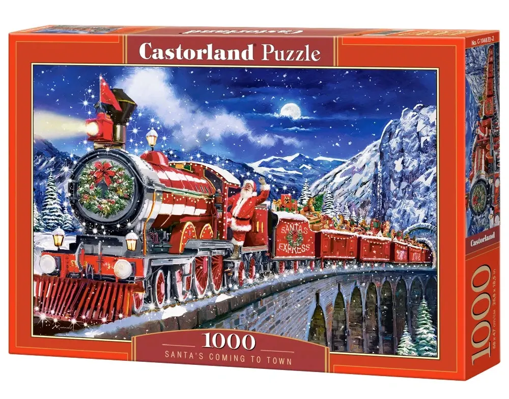 Castorland Puzzle Santa's Coming To Town (1000 Pcs) 1