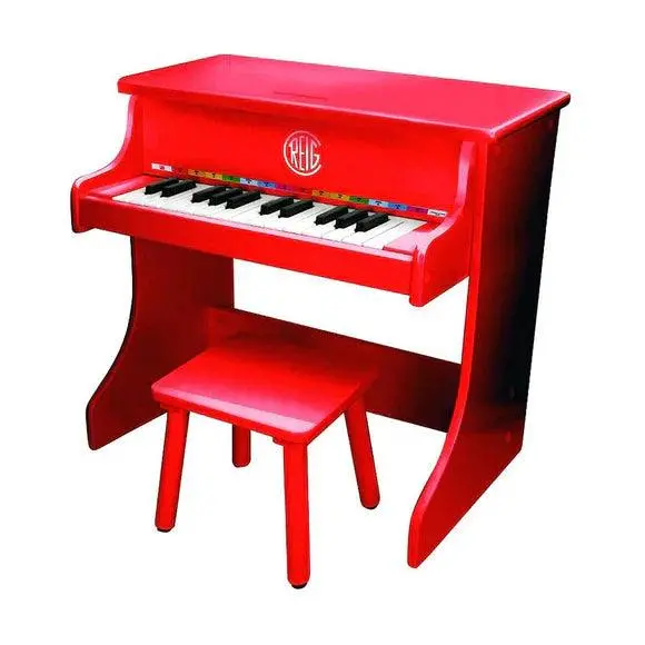 Reig Children's Wooden Upright Grand Toy Piano - Red 1