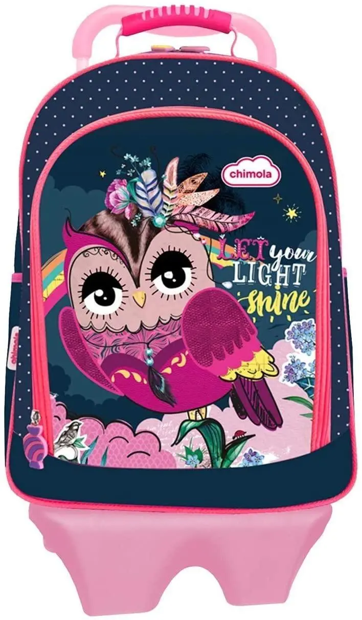 Chimola Owl 45Cm Backpack With Removable Trolley 1