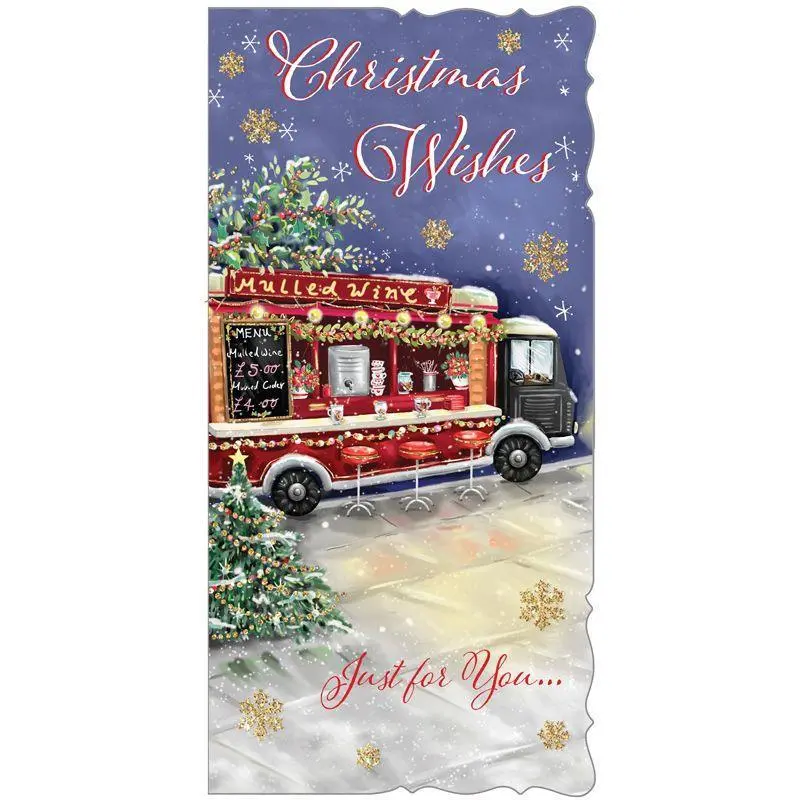 Christmas Mistletoe & Wine Premium Boxed Cards 10 Pack 1