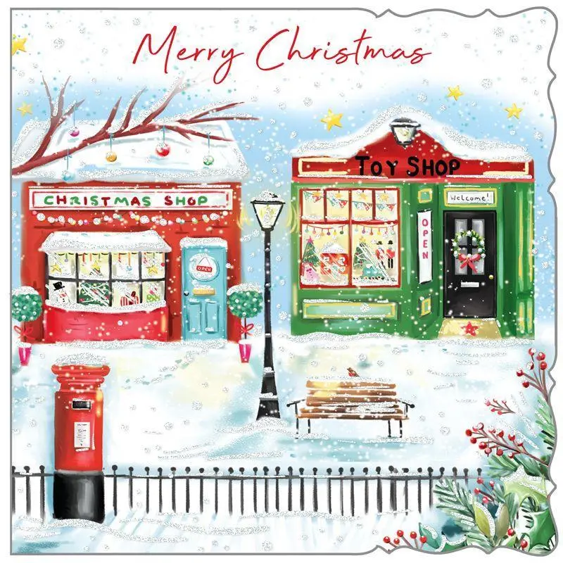 Christmas Shopping Premium Boxed Cards 10 Pack 1