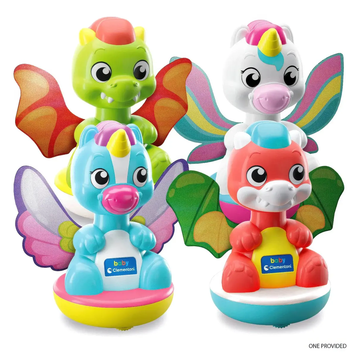Clementoni Baby Spinning Unicorn/Dragon - Assorted 1