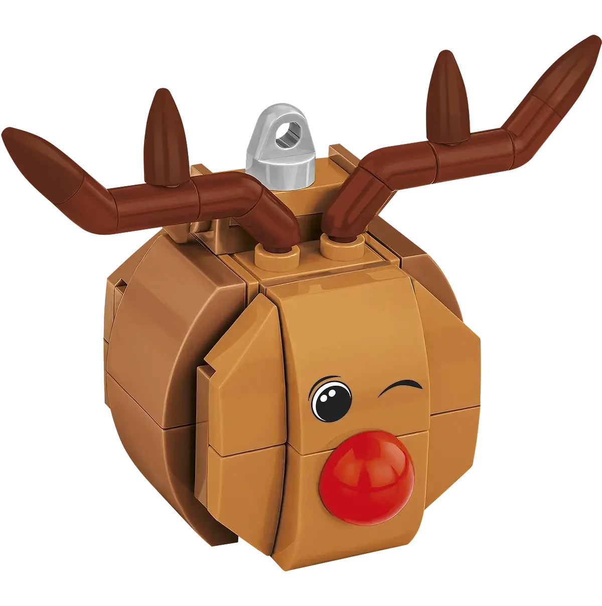 Cobi Christmas Tree Decorations - Red-Nosed Reindeer 1