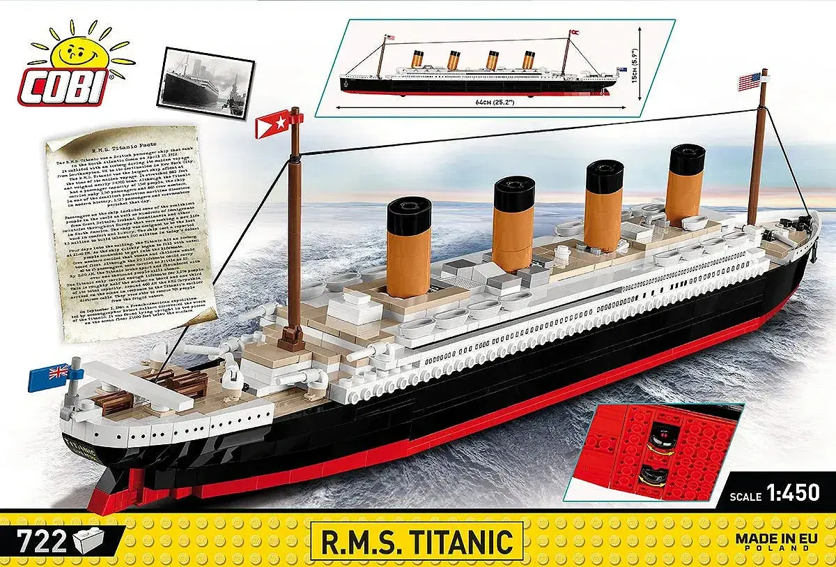 Cobi R.M.S. Titanic 1:450 Scale Model Kit 1