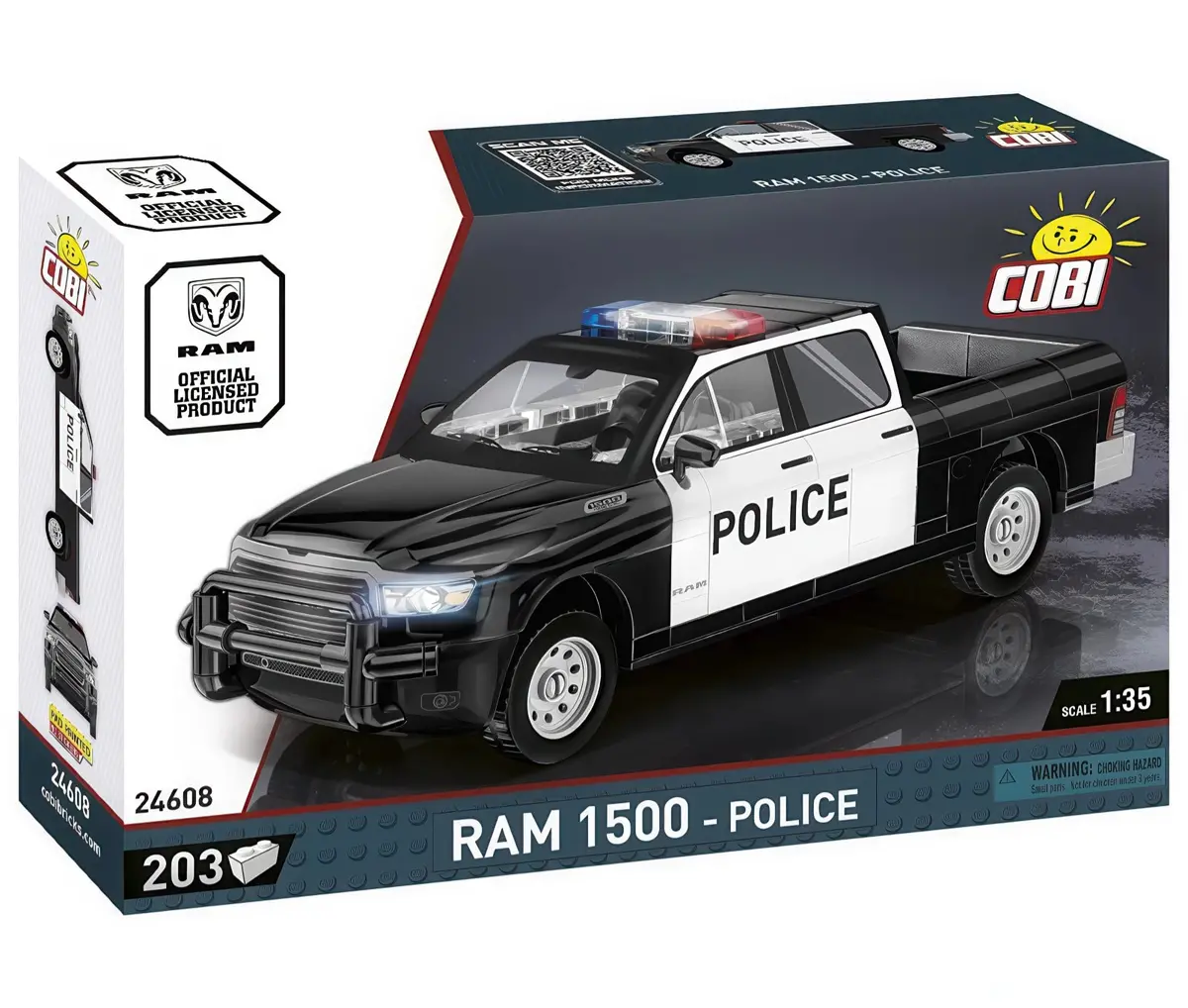 Cobi Ram 1500 Police Truck Model Kit 1