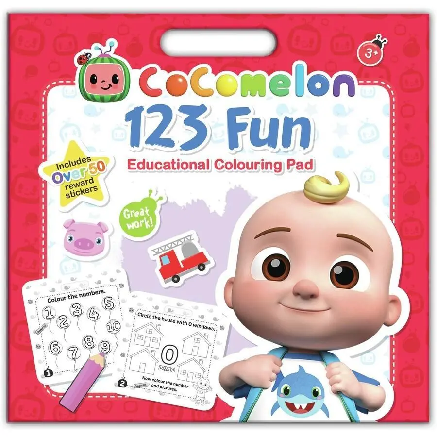 Cocomelon 123 Fun Educational Colouring Pad 1
