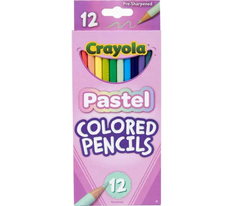 Crayola 12 Pastel Coloured Pencils 1