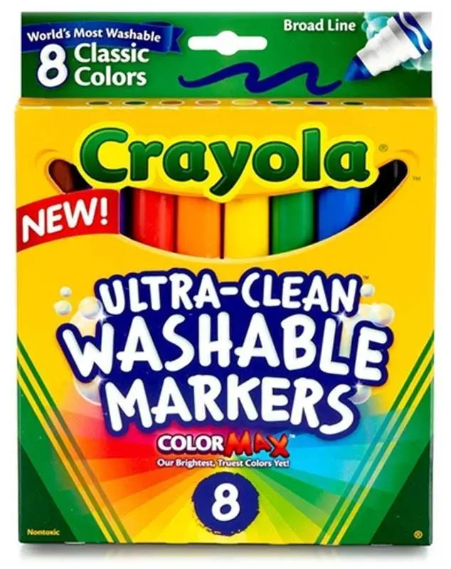 Crayola 8 Ultra Clean Washable Markers Assortment 1