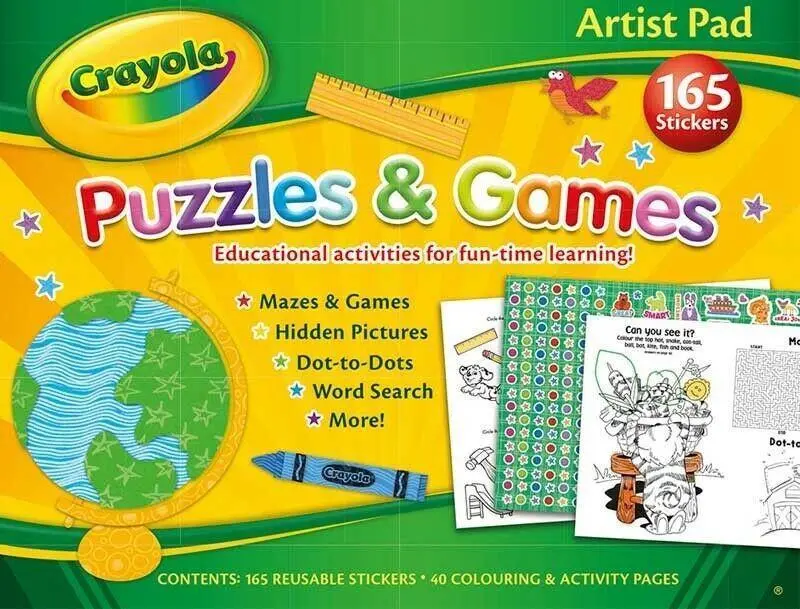 Crayola Artist Pad Puzzles & Games 1