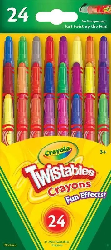 Crayola Fun Effects Twistables Crayons Set 24 Colours 1