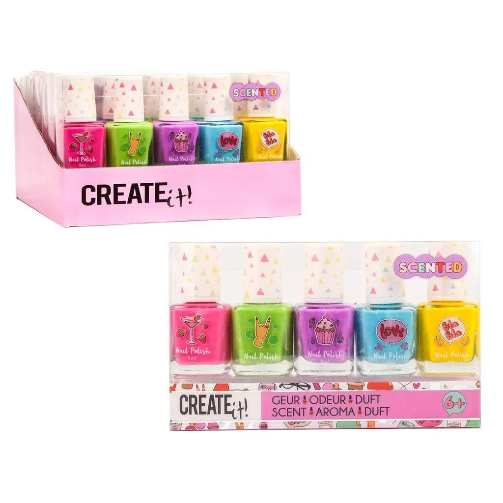 Create It! Fruit-Scented Nail Varnish 5-Pack 1