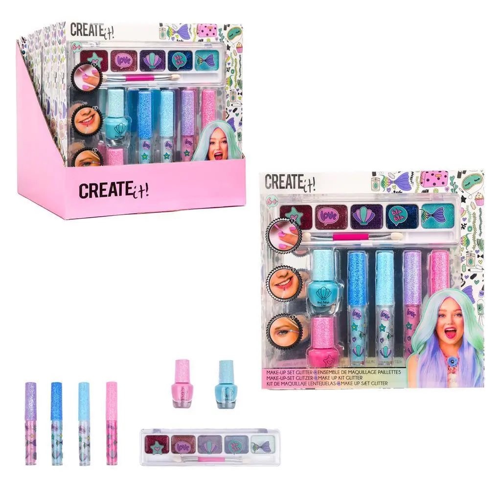 Create It! Makeup Kit Glitter 7Pcs 1