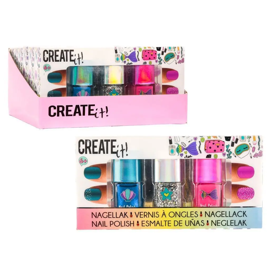 Create It! Mermaid Nail Polish - 3 Pack 1