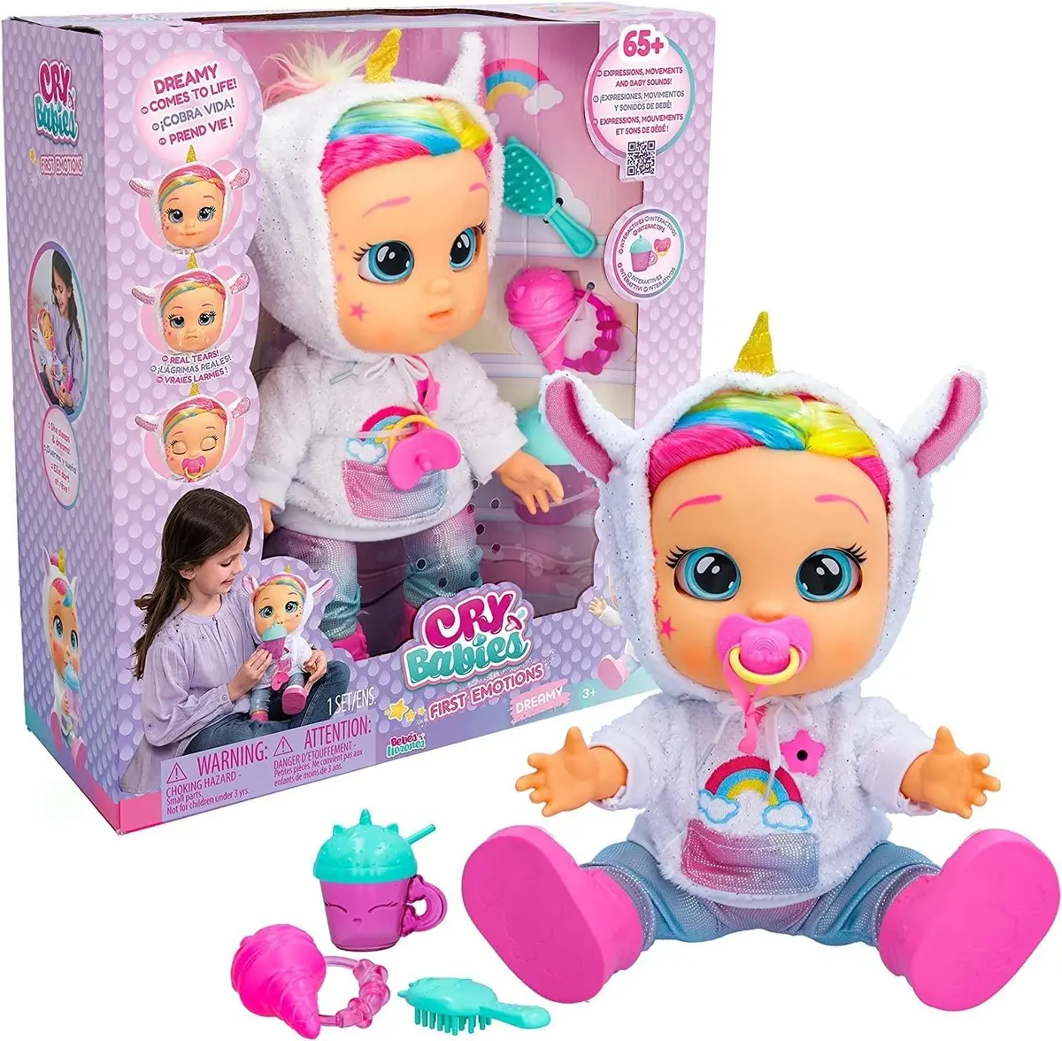 Cry Babies First Emotions Dreamy Interactive Baby Doll 1