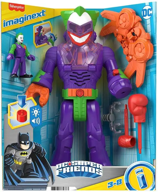 Dc Super Friends Robot Toy Action Figure With Lights Sounds - Assorted 1