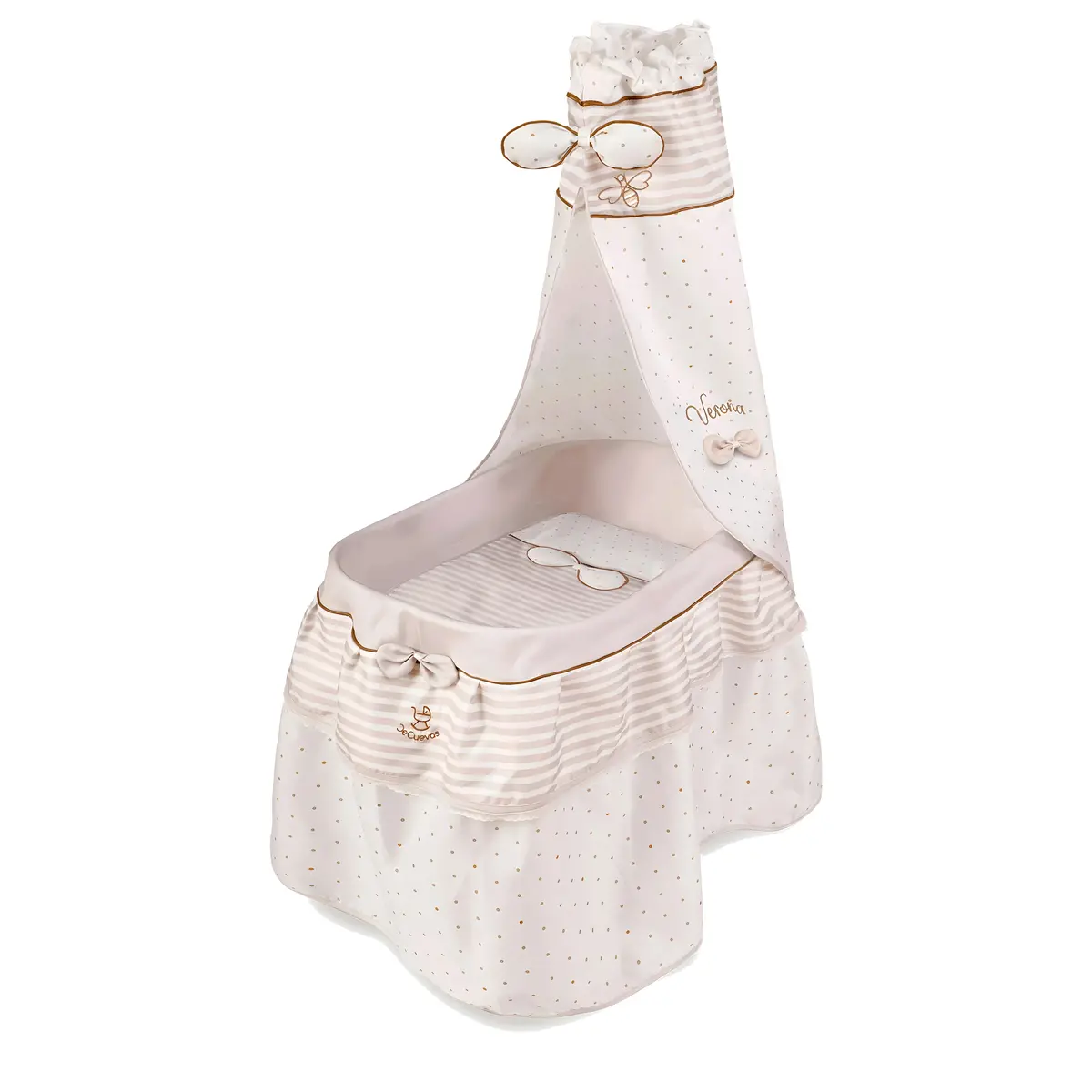 De Cuevas Dolls Moses Basket With Canopy 1