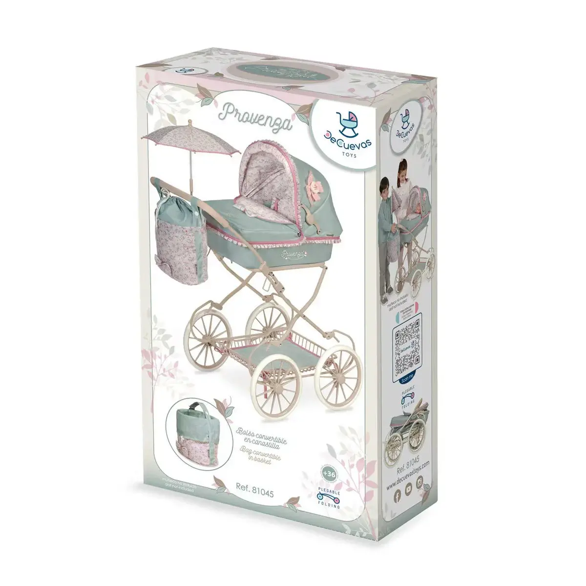 De Cuevas Provenza Collection Folding Dolls Pram 2