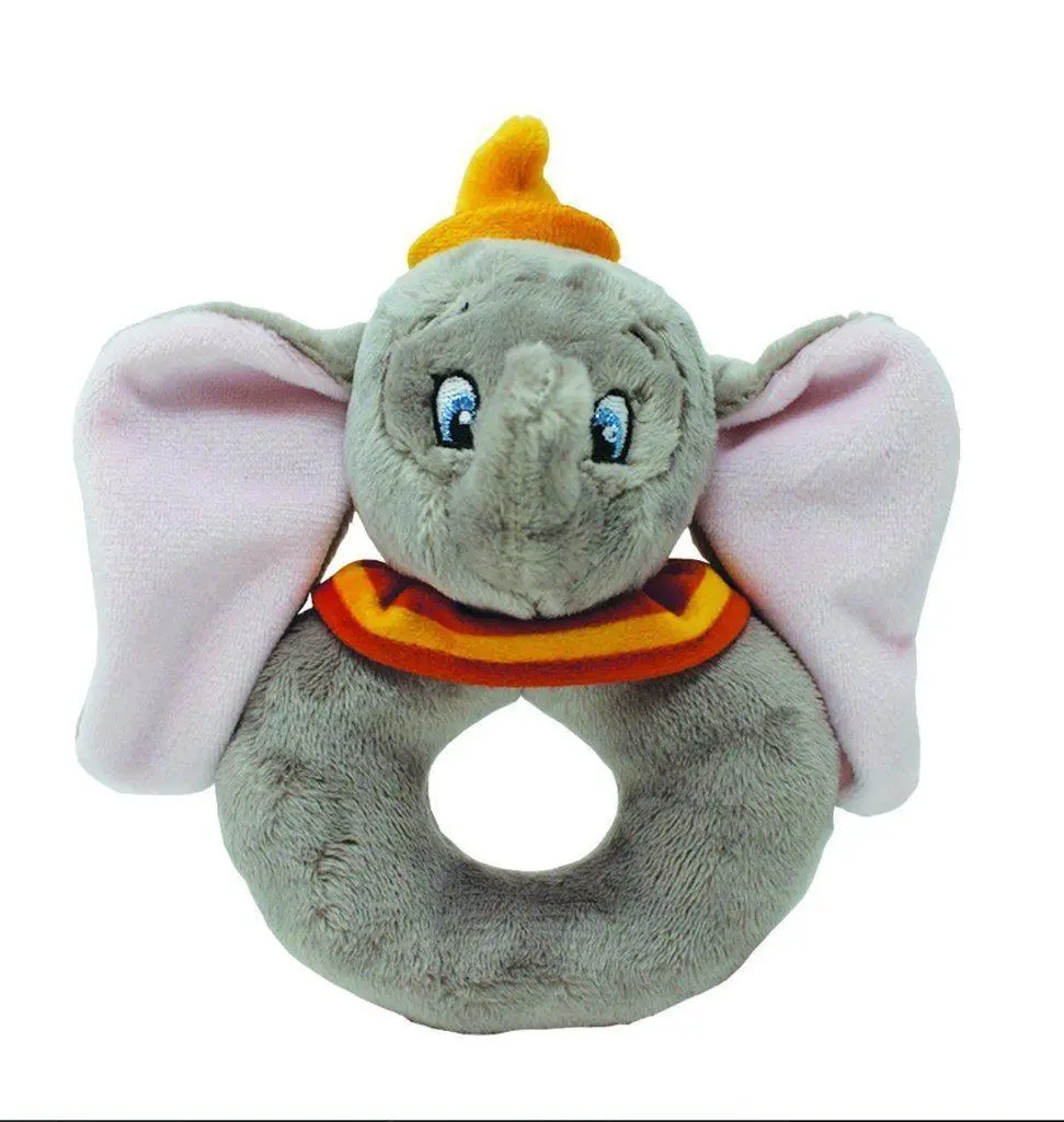 Disney Baby Dumbo Ring Rattle Soft Toy 1