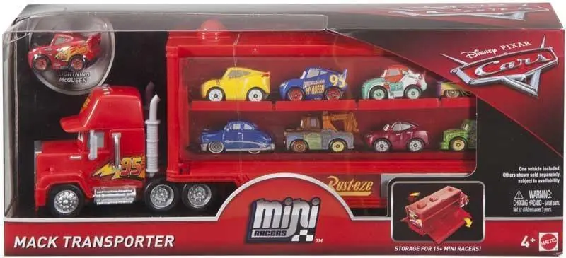 Pixar Cars Disney Cars Mini Racers Mack Transporter 1