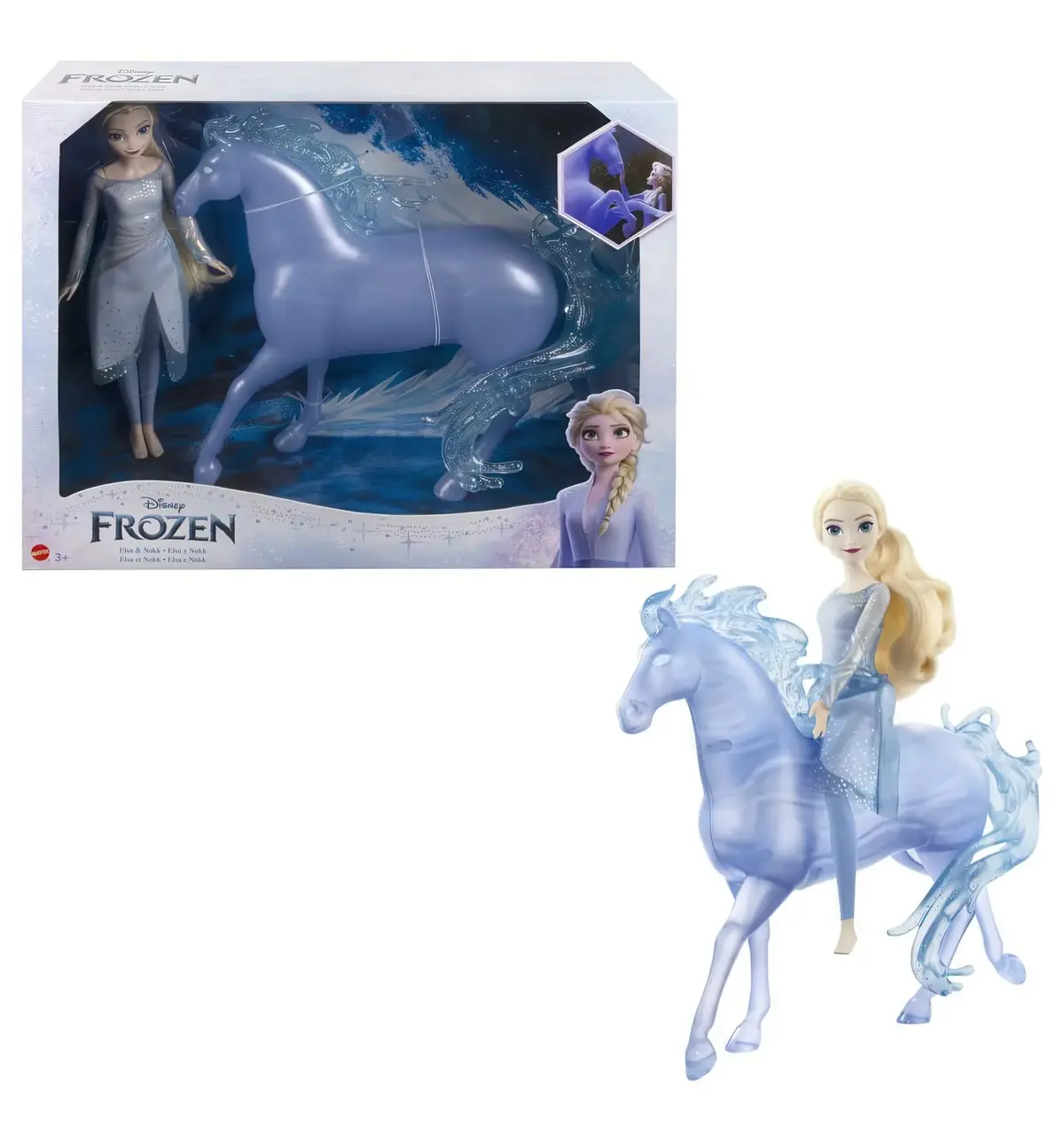 Disney Frozen Elsa Doll And Horse-Shaped Water Nokk Figure 1