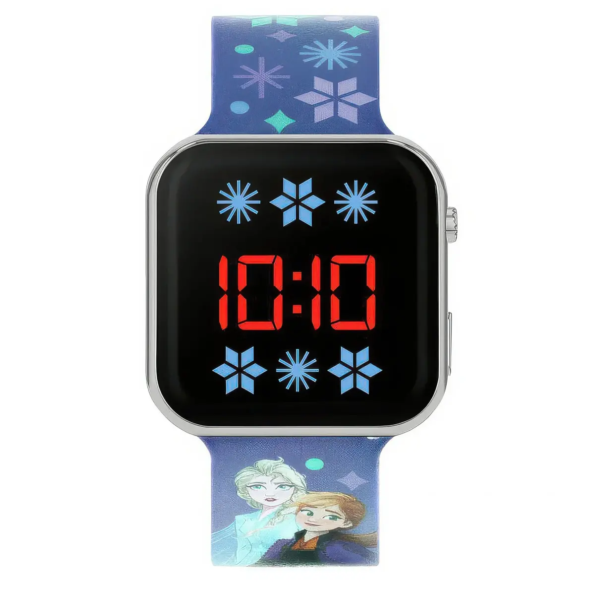 Disney Frozen Kid's Digital Led Purple Silicone Strap Watch 1