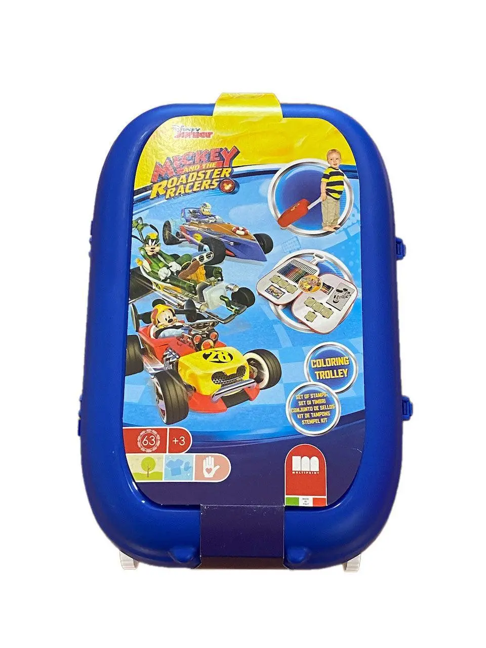 Disney Junior Mickey Trolley Artists Playset - Blue Case 1