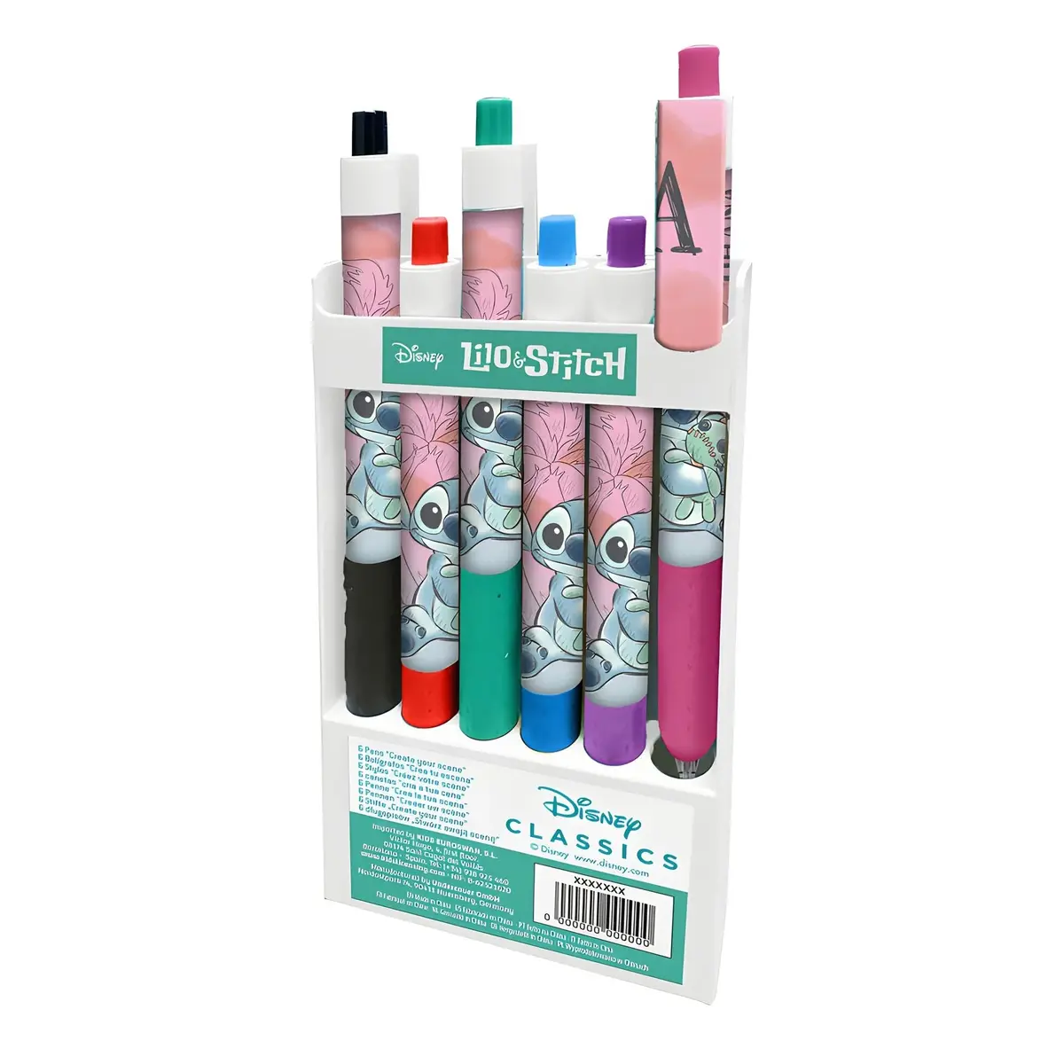 Disney Lilo & Stitch Colored Pens - 6 Pieces 1