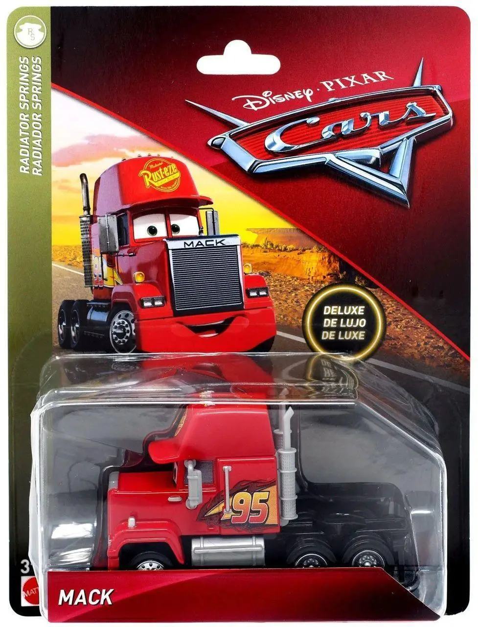 Disney Pixar Cars 3 Mcqueen Deluxe Oversized Mack Diecast Car 1