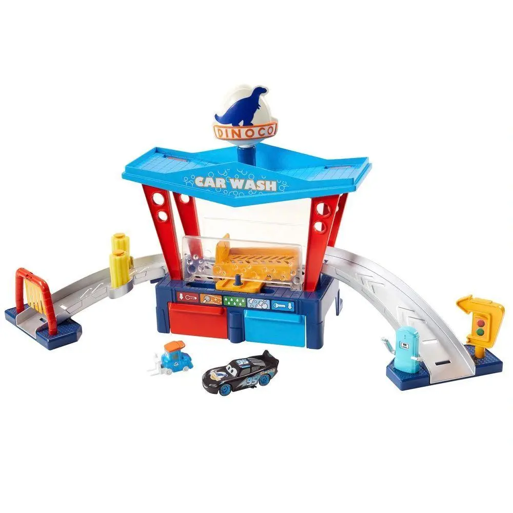 Disney Pixar Cars Colour Change Dinoco Car Wash Playset 1