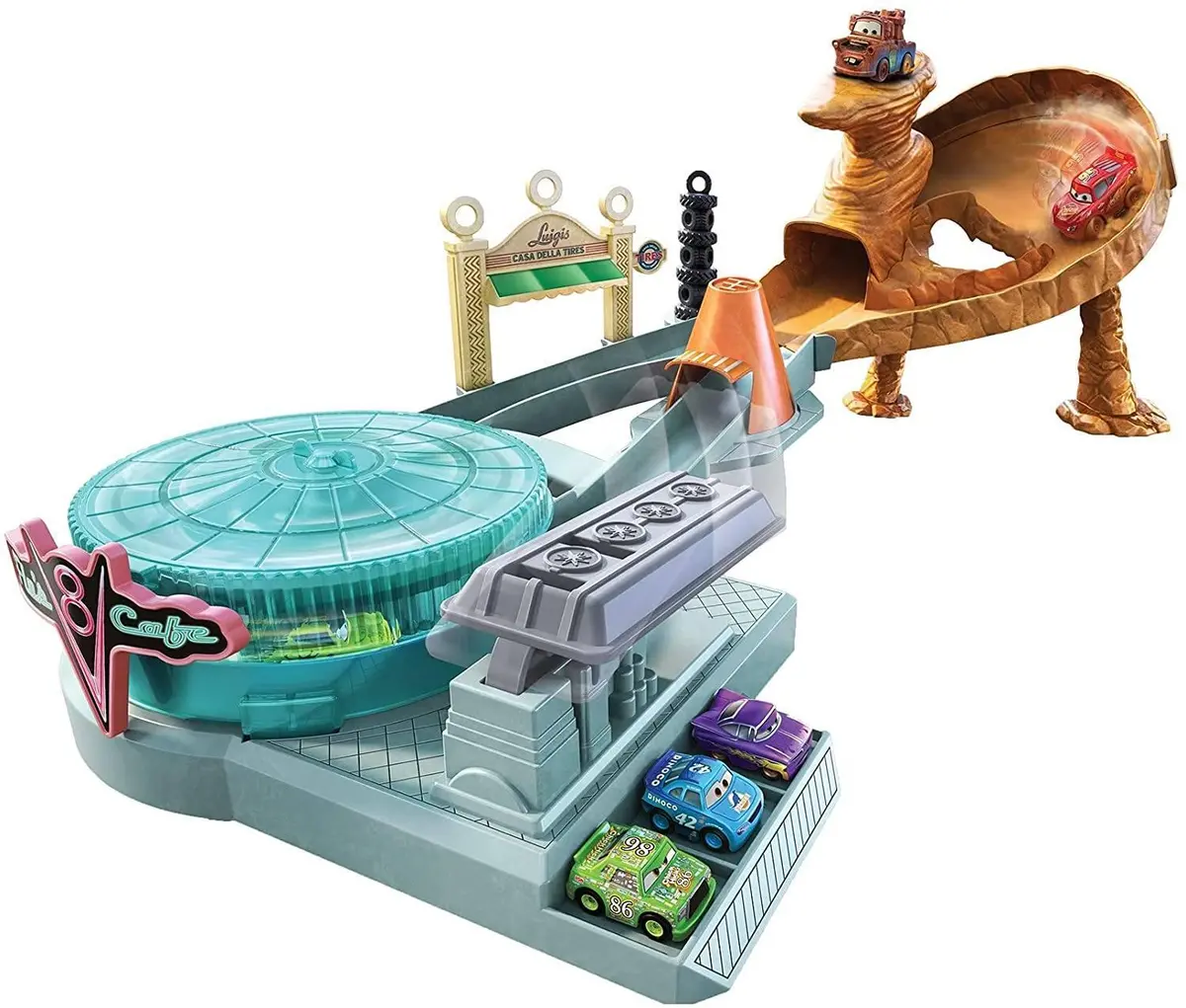 Disney Pixar Cars Mcqueen Mini Crash Course Playset 1