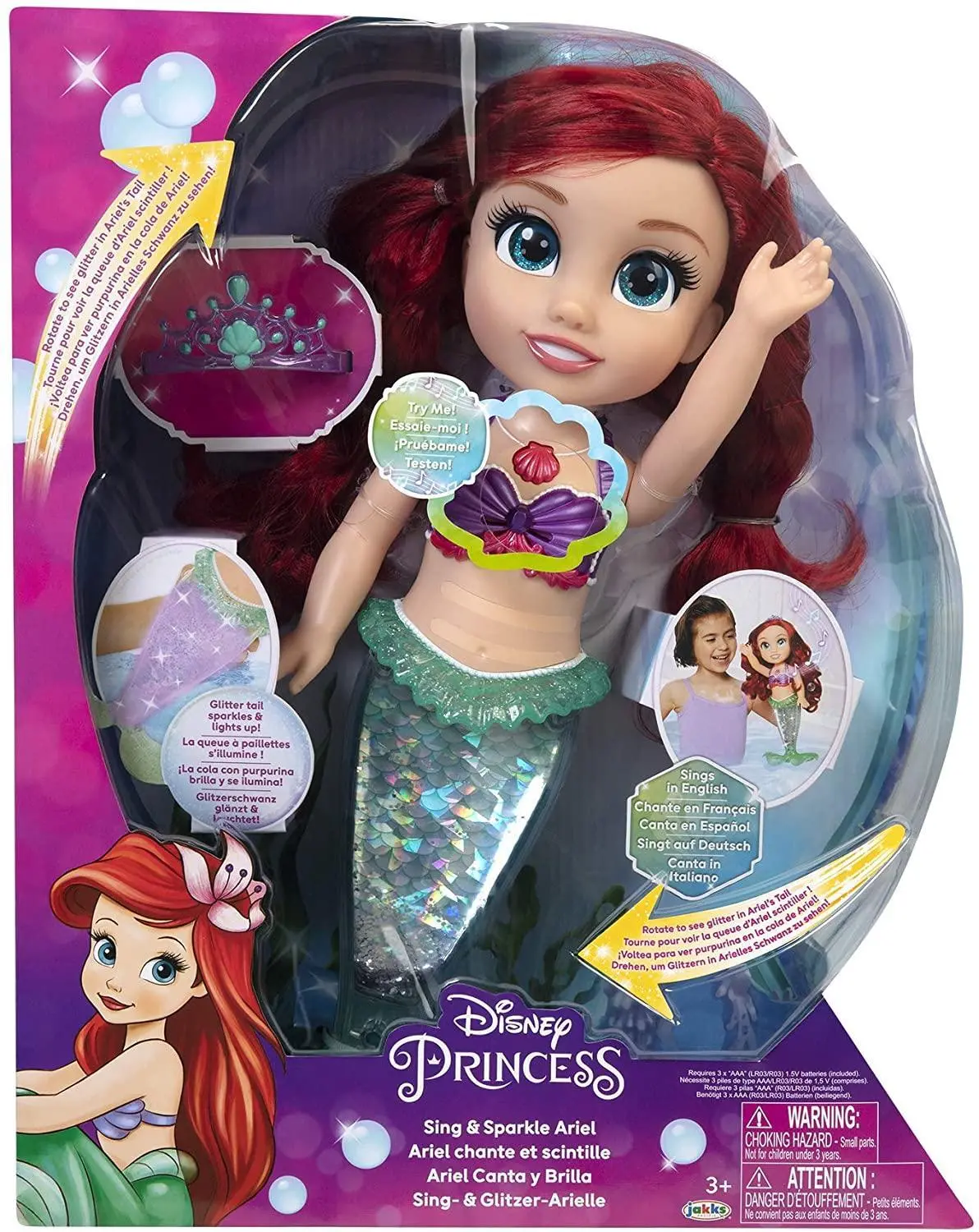 Disney Princess Ariel Shine And Sparkle Doll 38Cm 2