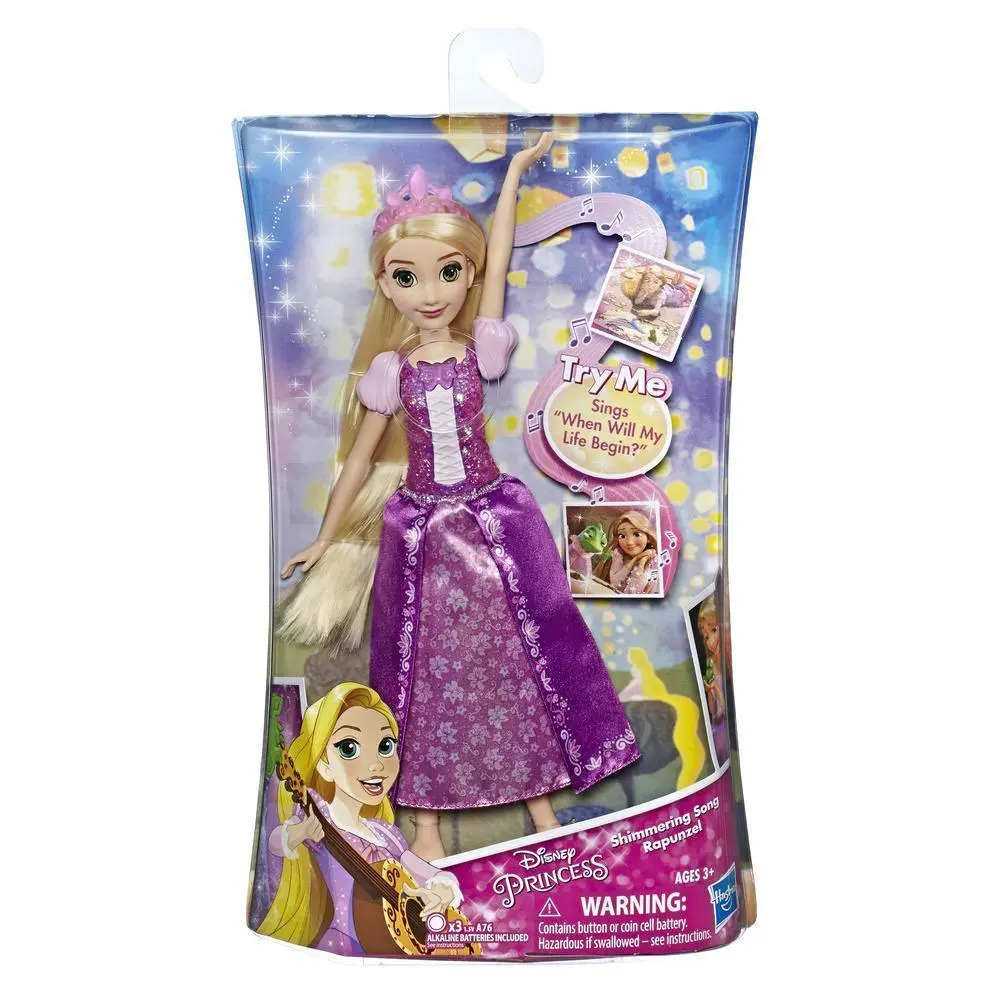 Disney Princess E3149 Shimmering Song Rapunzel, Singing Doll 1
