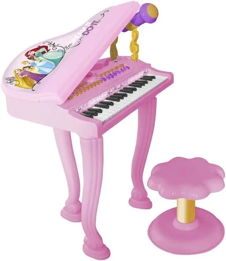 Disney Princess Grand Electronic Piano With Microphone And Stool 1