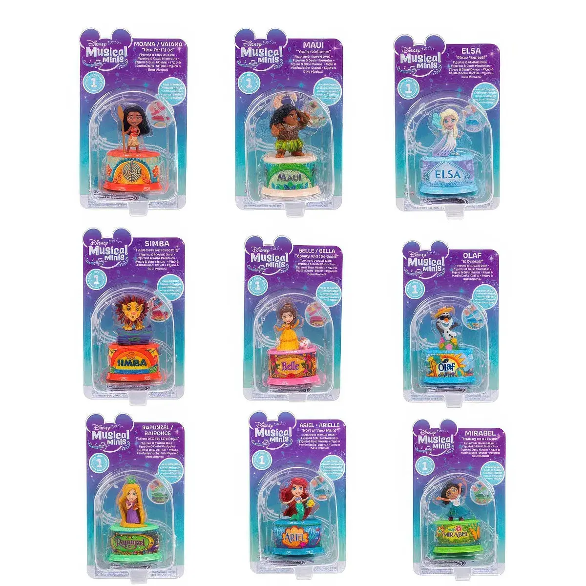 Disney Princesses Music Box And Figurine - Assorted 1