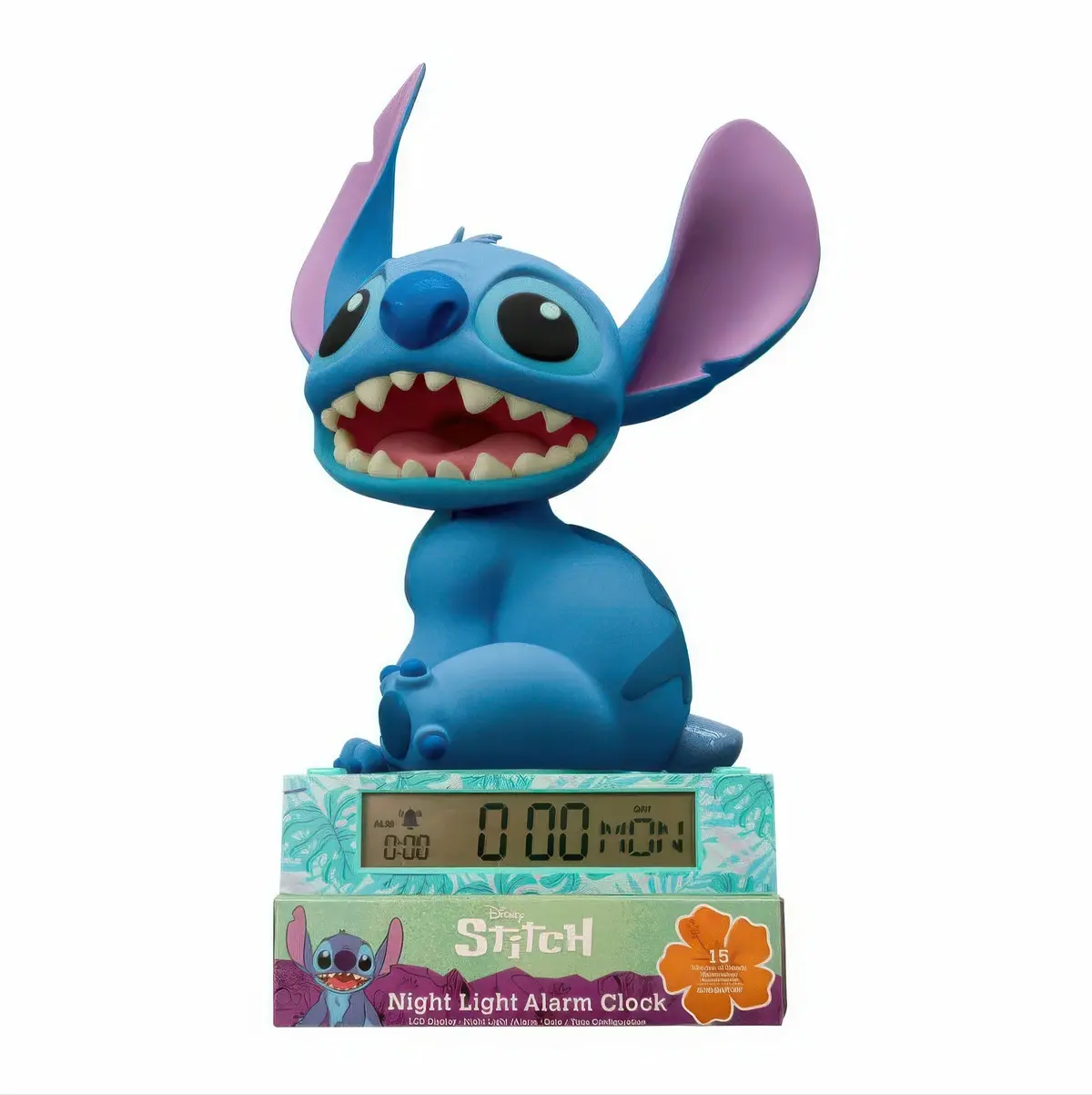 Disney Stitch 3D Lamp With Alarm Clock 1