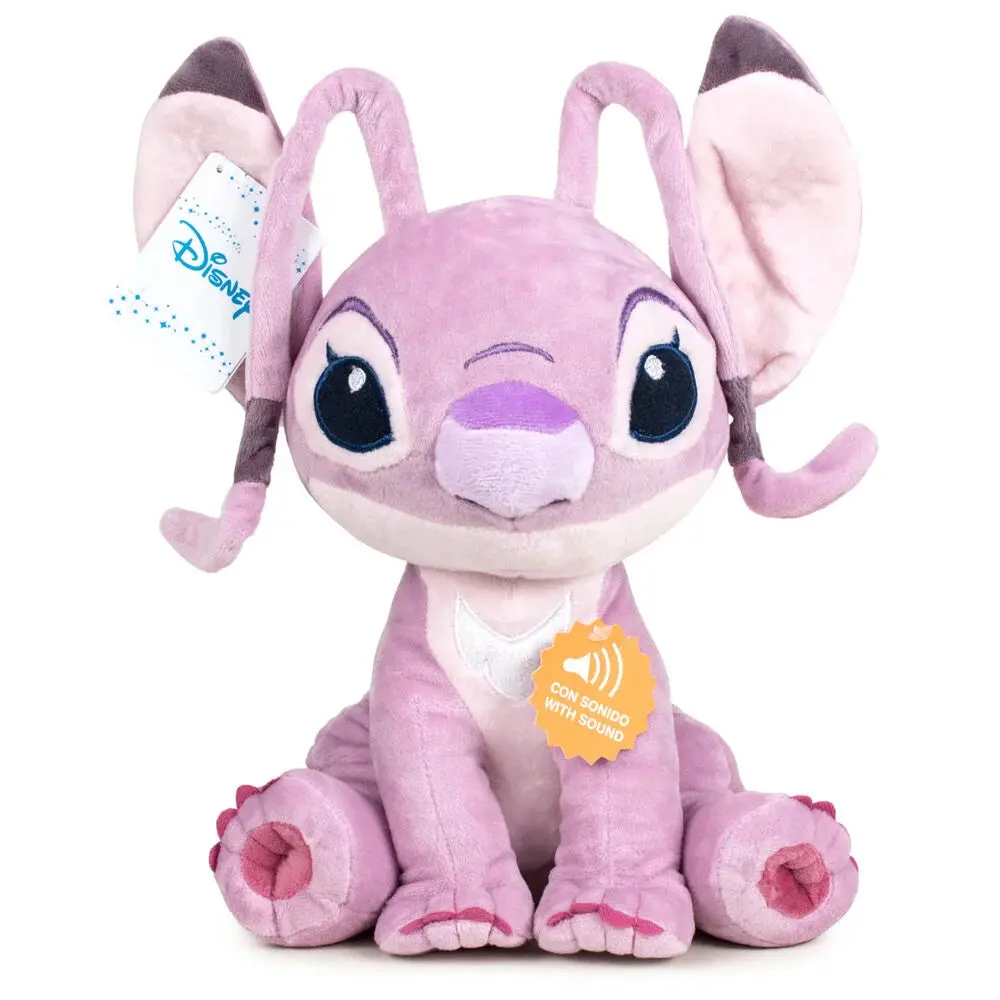 Disney Stitch Angel Soft Plush Toy With Sound 30Cm 1