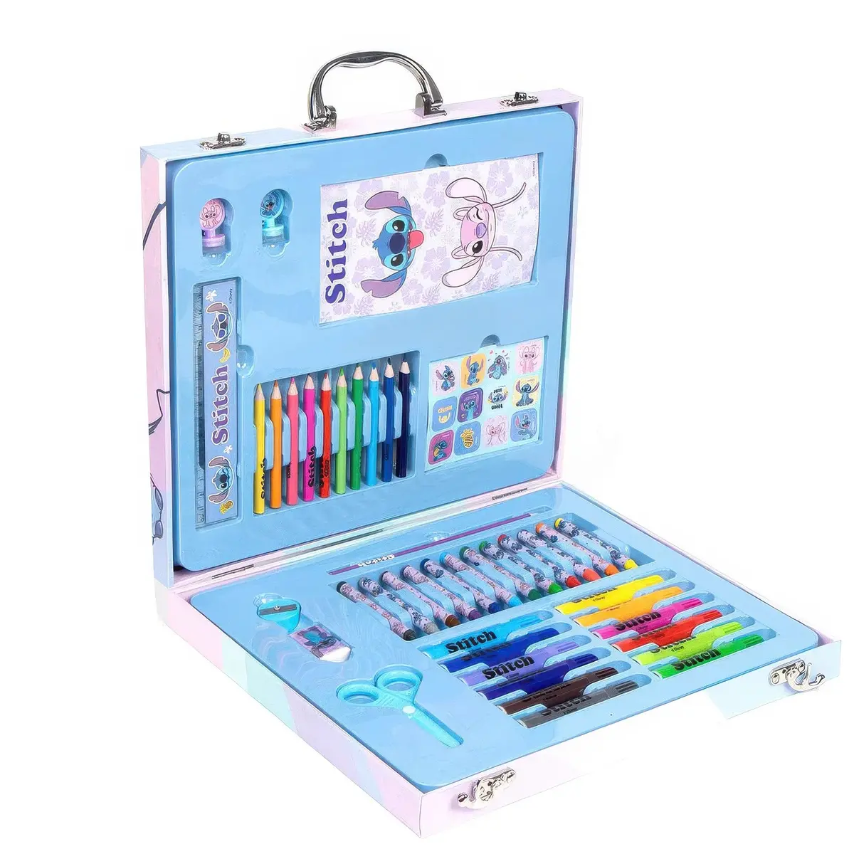 Disney Stitch Colouring Stationery Case 1