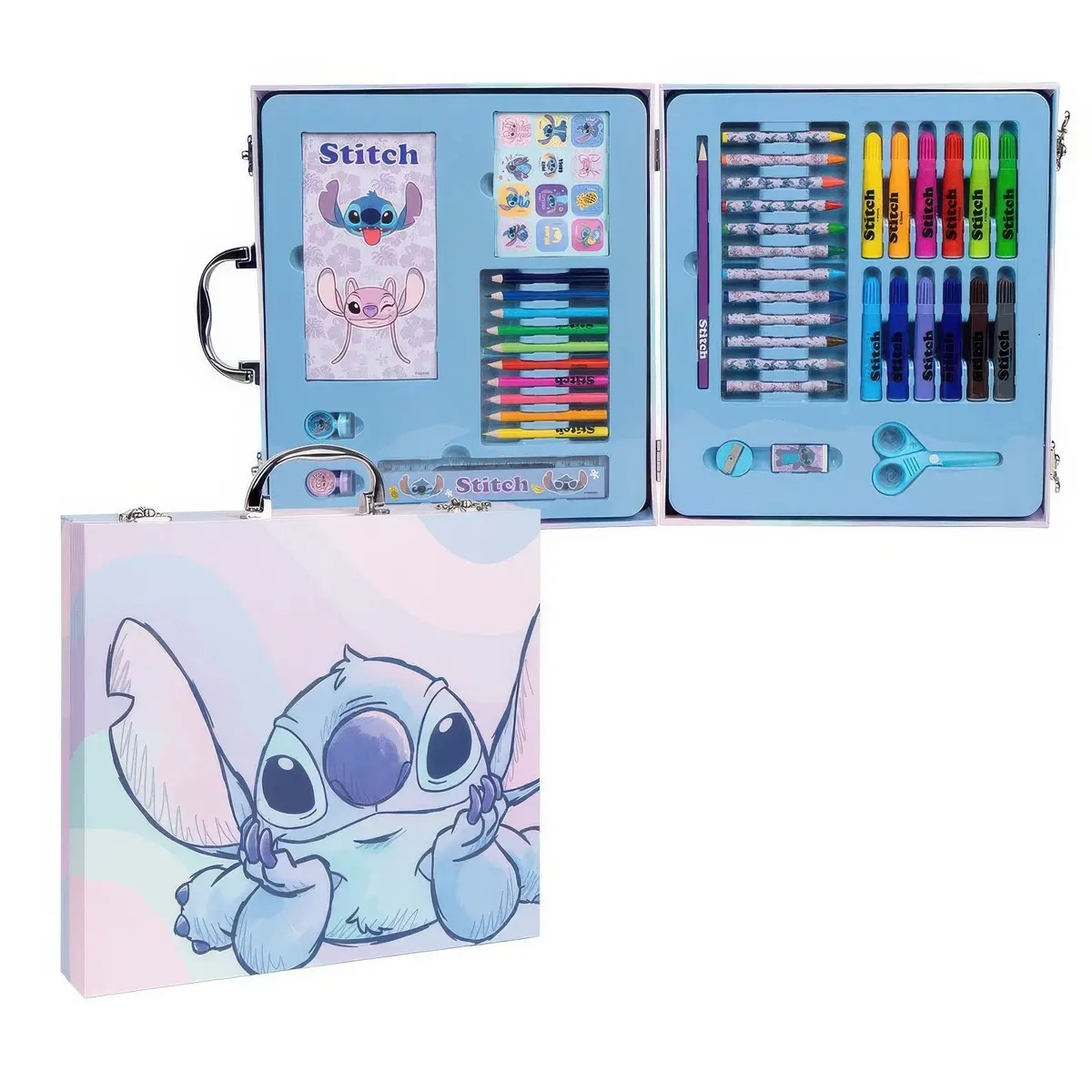 Disney Stitch Colouring Stationery Case 2