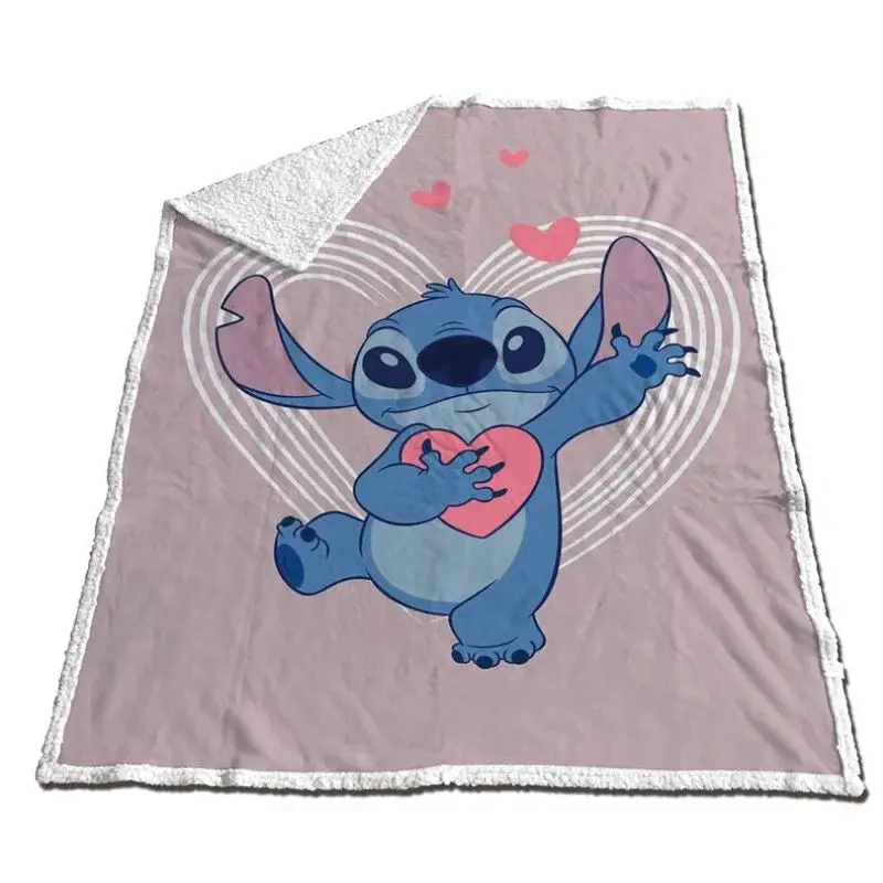 Disney Stitch Coral Sherpa Blanket 130X170cm 1