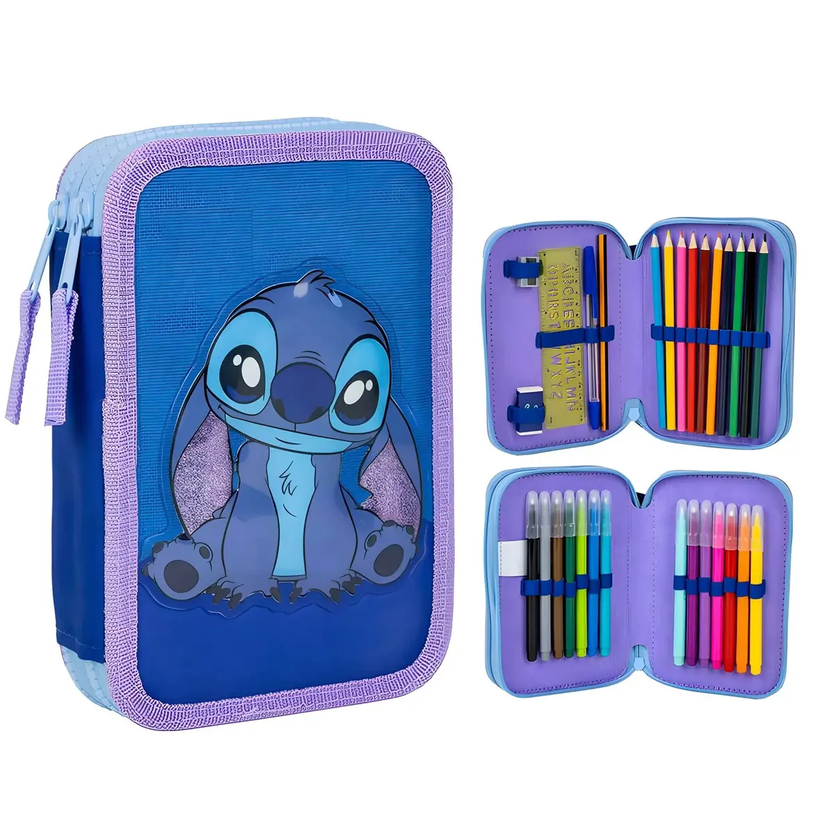 Disney Stitch Double Pencil Case 1