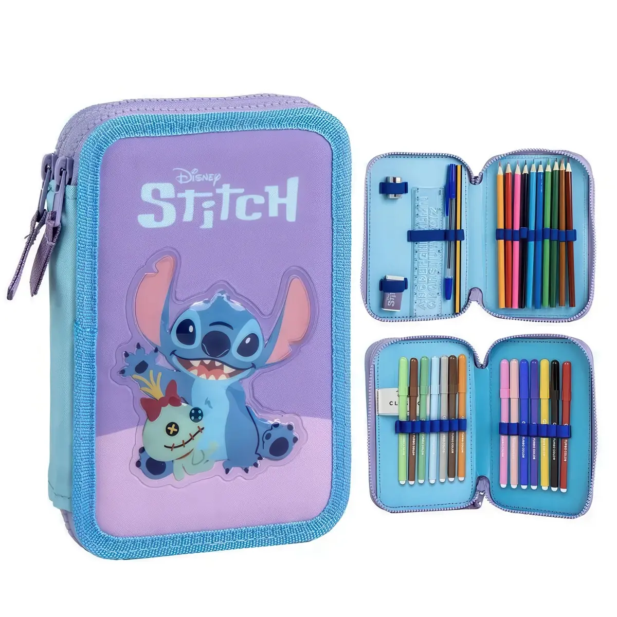 Disney Stitch Double Pencil Case 1