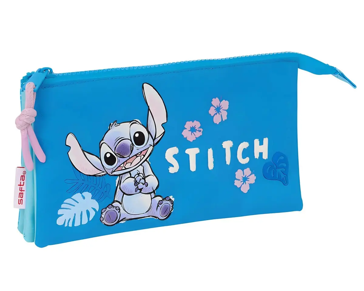 Disney Stitch Hawaii Triple Pencil Case 1
